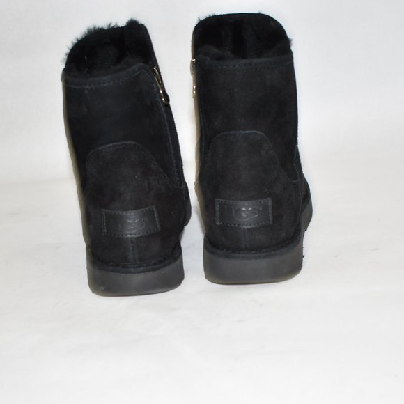 UGG Abree II Sheepskin Mini Boot BLACK 6 (SE7 - Picture 7 of 8